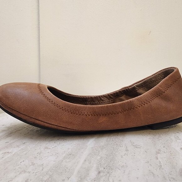Lucky Brand Emmie Flats Light Cognac 5.5M - A047 - Picture 3 of 9
